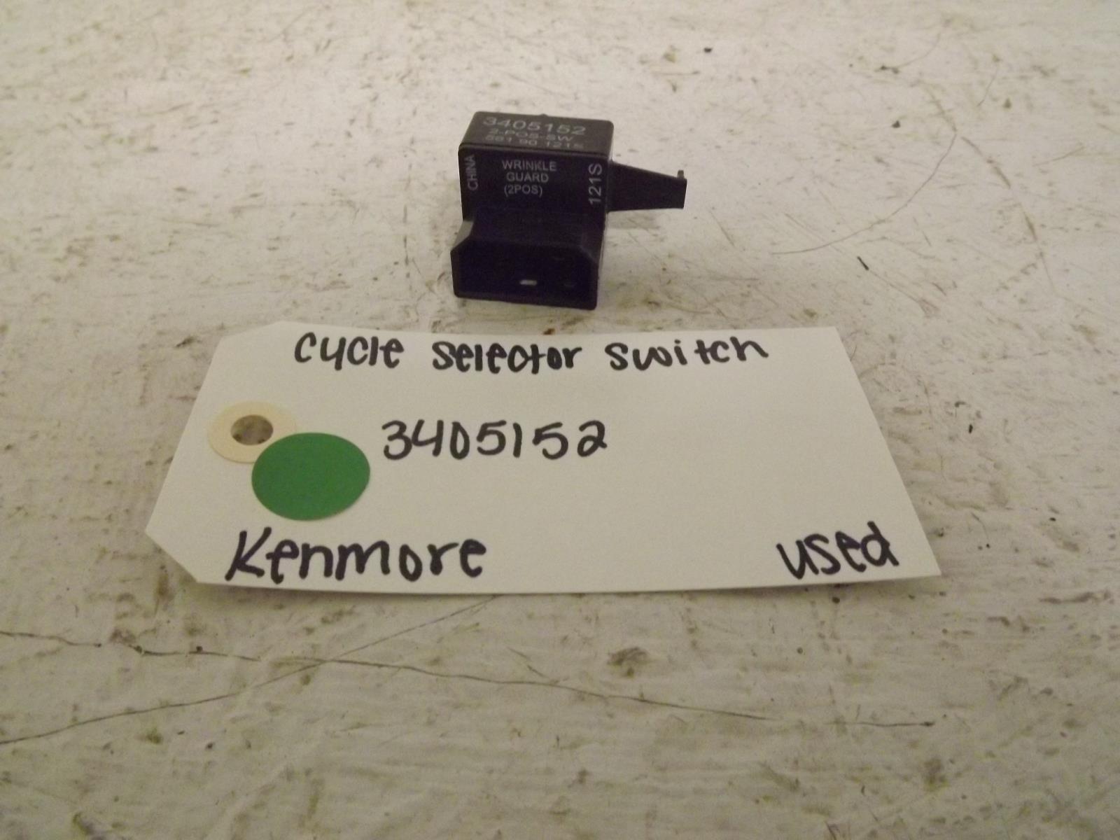Kenmore Dryer 3405152 Cycle Selector Switch Used Kenmore Dryer 3405152 Cycle Selector Switch Used